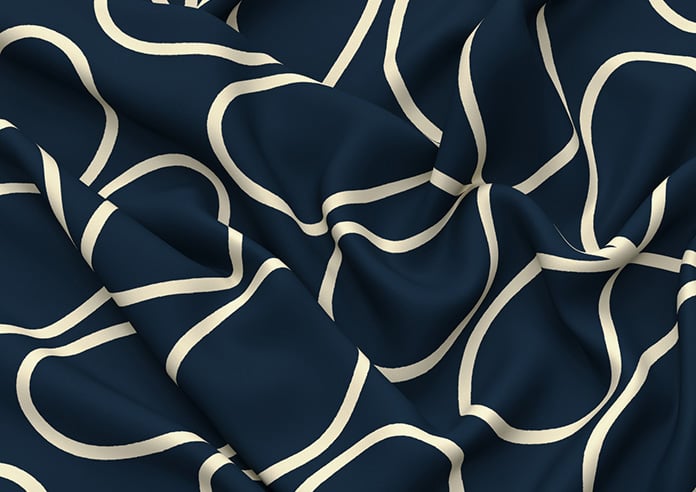 Orla Kiely Jumbo Linear Stem, Whale - Twist&Fit Roman Blind - Image 4